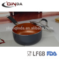 Copper easy cleaning aluminium ceramic coating sauce milk pan